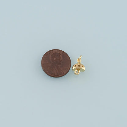 Gold Umbrella Charms,18K Gold Filled Umbrella Pendant,Dainty Umbrella Charm Bracelet Necklace for DIY Jewelry Making Supply