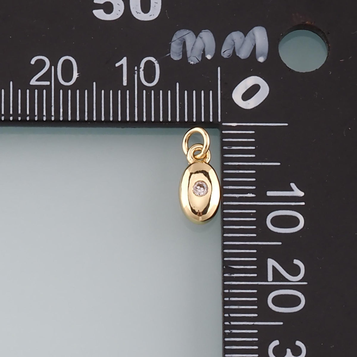 18K Gold Filled Hand CZ Charm Pendant for Jewelry Making
