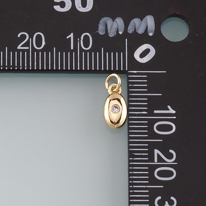 18K Gold Filled Hand CZ Charm Pendant for Jewelry Making