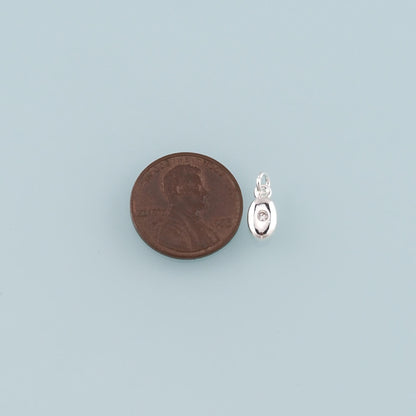 18K Gold Filled Hand CZ Charm Pendant for Jewelry Making