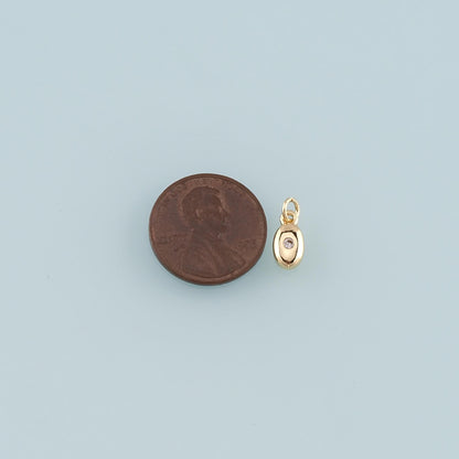 18K Gold Filled Hand CZ Charm Pendant for Jewelry Making