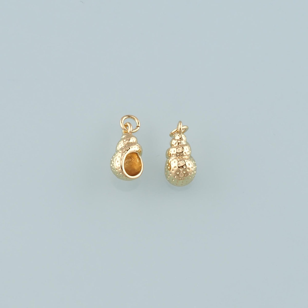 Gold Conch Charms,18K Gold Filled Shell Pendant,Conch Shell Charm Bracelet Necklace for DIY Jewelry Making Supply