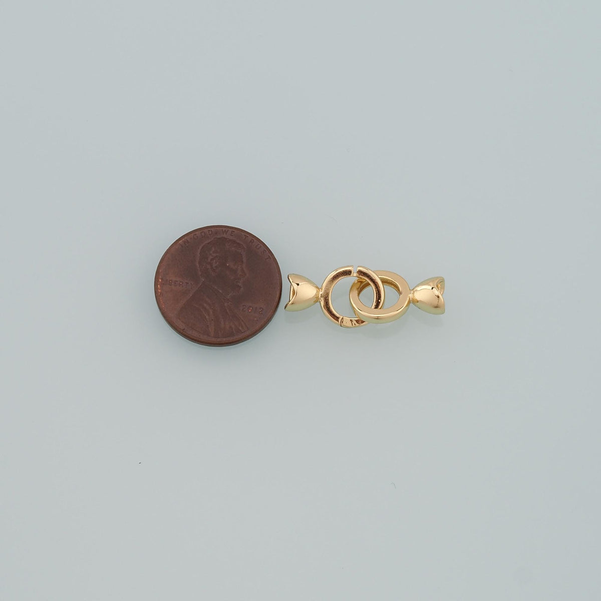 18K Gold Filled Heart Charm Pendant for Jewelry Making