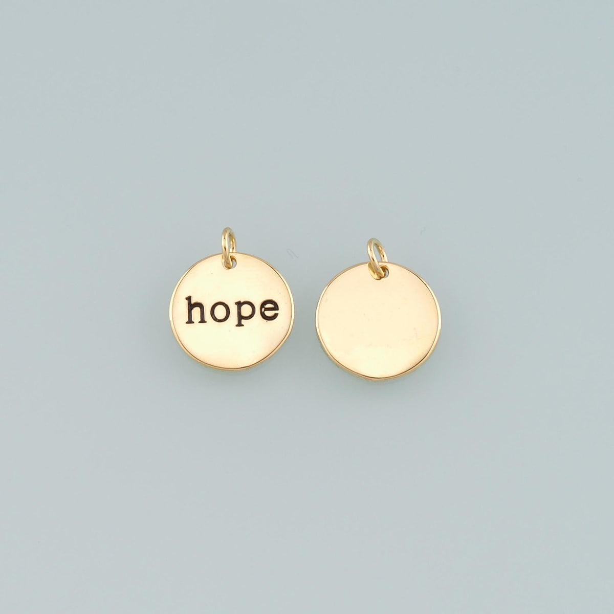 Gold letter Charms,18K Gold Filled Hope Pendant,Enamel Hope Charm Bracelet Necklace for DIY Jewelry Making Supply