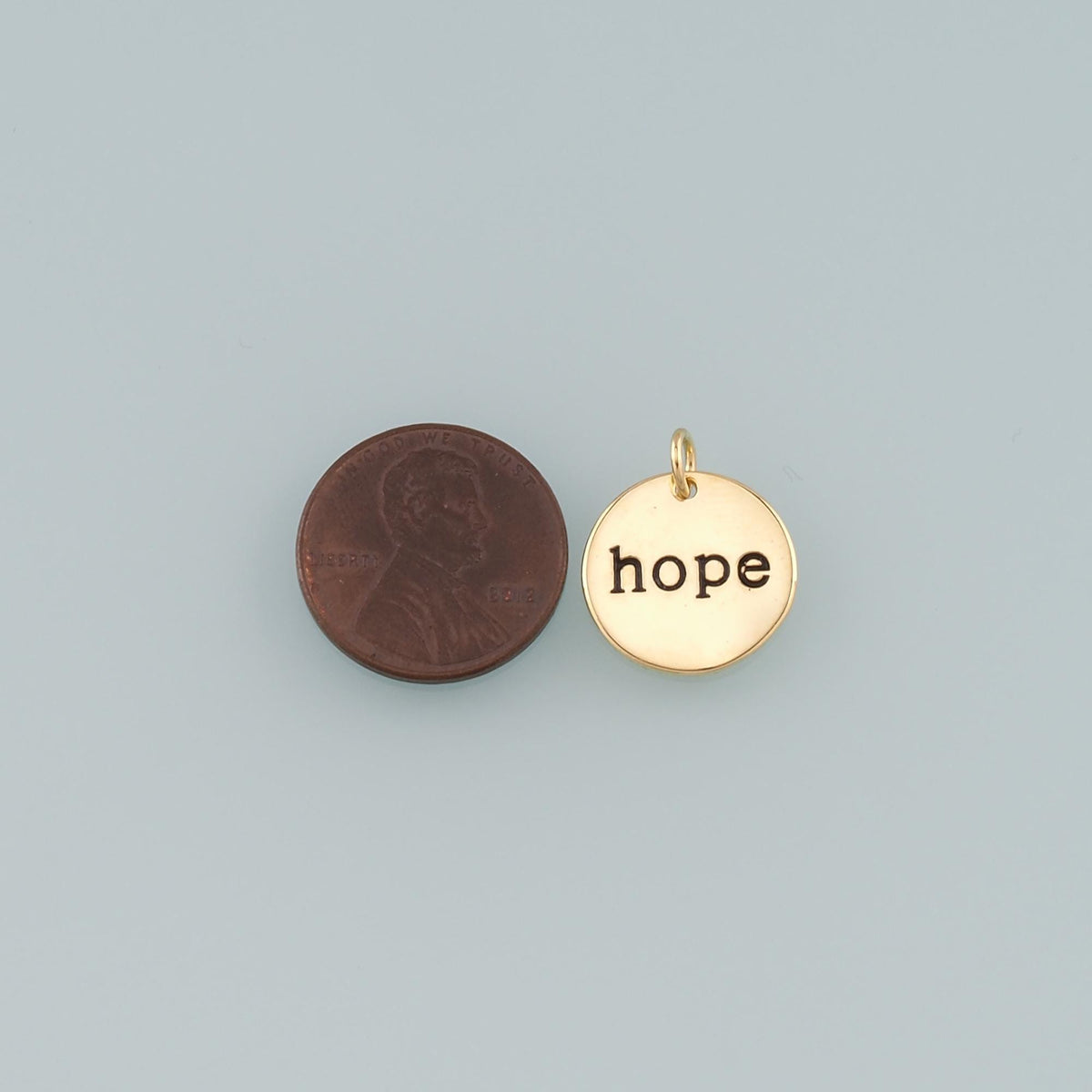 Gold letter Charms,18K Gold Filled Hope Pendant,Enamel Hope Charm Bracelet Necklace for DIY Jewelry Making Supply