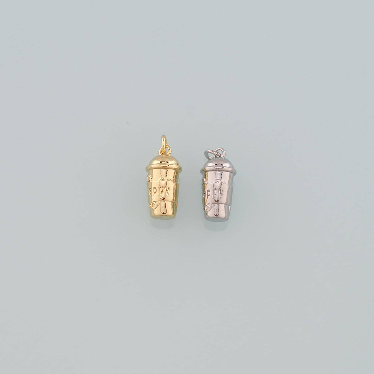 Gold Cup Charms,18K Gold Filled Coffee Cup Pendant,Cup Charm Bracelet Necklace for DIY Jewelry Making Supply