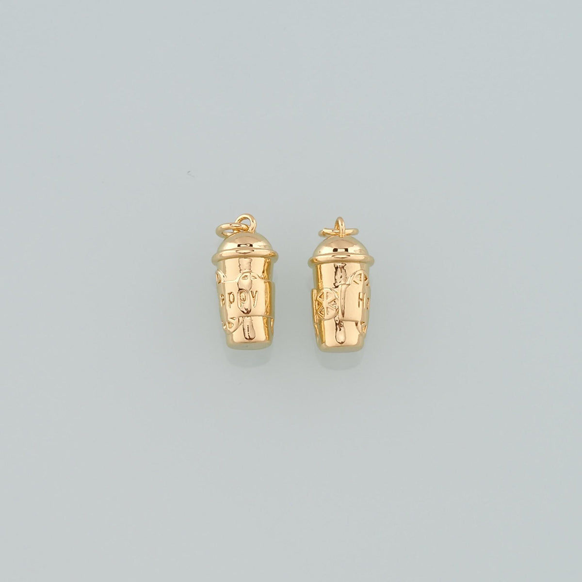 Gold Cup Charms,18K Gold Filled Coffee Cup Pendant,Cup Charm Bracelet Necklace for DIY Jewelry Making Supply