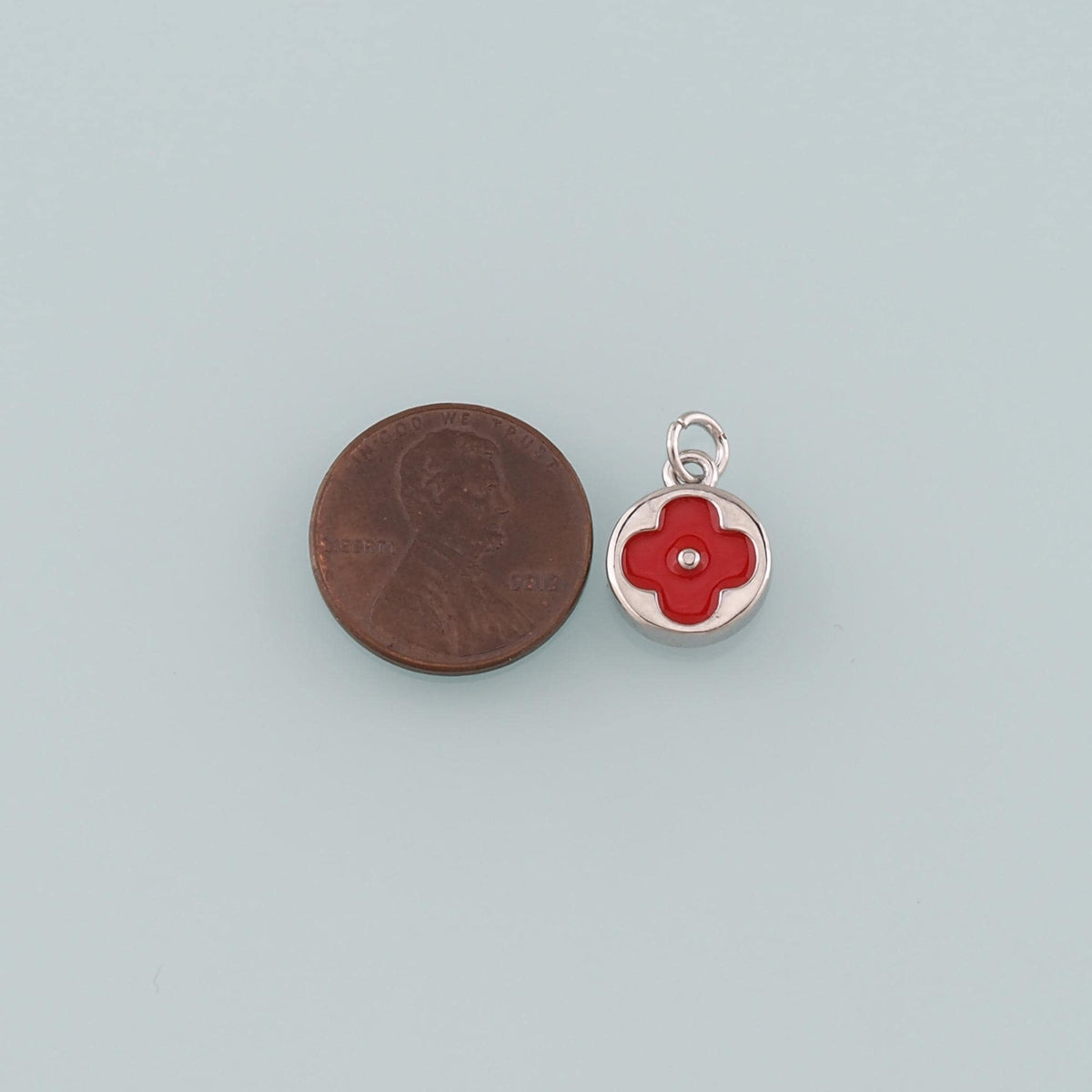 Gold Flower Charms,18K Gold Filled Flower Pendant,Enamel Flower Charm Bracelet Necklace for DIY Jewelry Making Supply