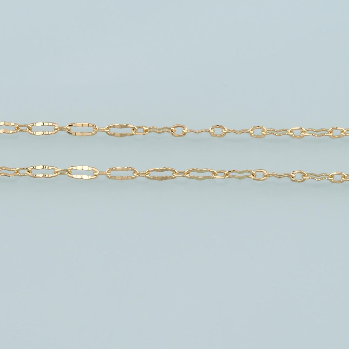 Gold Paper Clip Chain,18K Gold Filled Oval Chain for Necklace Bracelet DIY Jewelry Making Supply 8x4mm