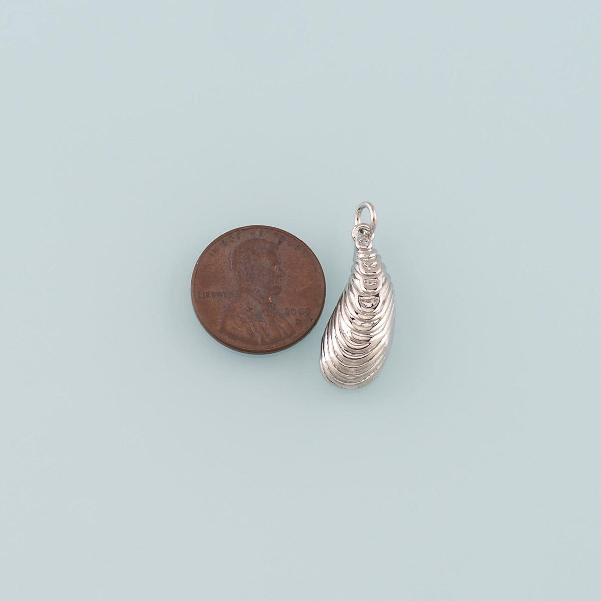 Gold Oyster Charms,18K Gold Filled Conch Pendant,Conch Shell Charm Bracelet Necklace for DIY Jewelry Making Supply