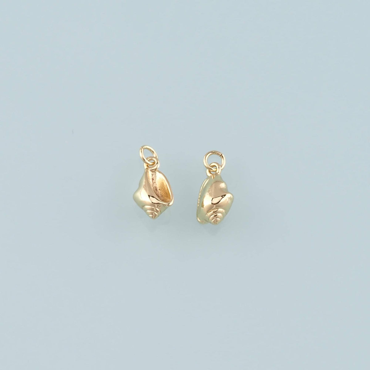 Gold Conch Charms,18K Gold Filled Shell Pendant,Conch Shell Charm Bracelet Necklace for DIY Jewelry Making Supply