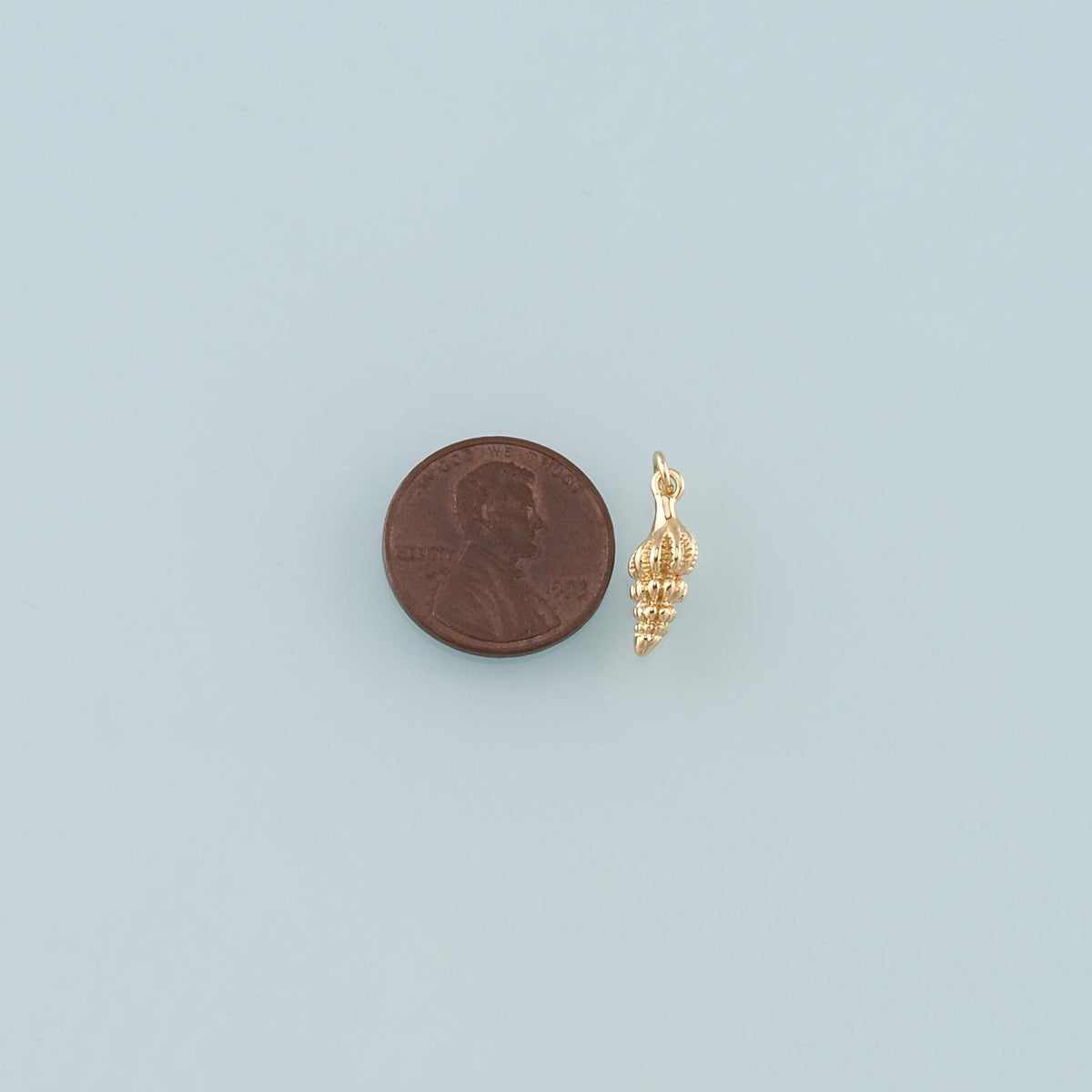 Gold Conch Charms,18K Gold Filled Shell Pendant,Conch Shell Charm Bracelet Necklace for DIY Jewelry Making Supply