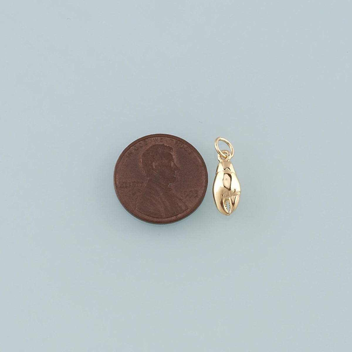 Gold Crab Claws Charms,18K Gold Filled Crab Pendant,Beach Crab Charms Bracelet Necklace for DIY Jewelry Making Supply