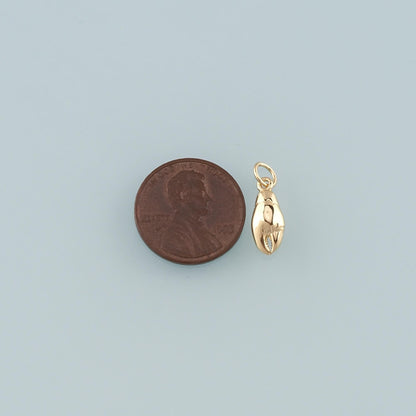 Gold Crab Claws Charms,18K Gold Filled Crab Pendant,Beach Crab Charms Bracelet Necklace for DIY Jewelry Making Supply