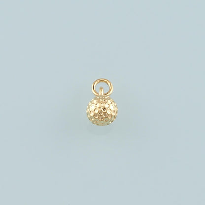 Gold Round Charms,18K Gold Filled Round Pendant,Dainty Round Charm Bracelet Necklace for DIY Jewelry Making Supply