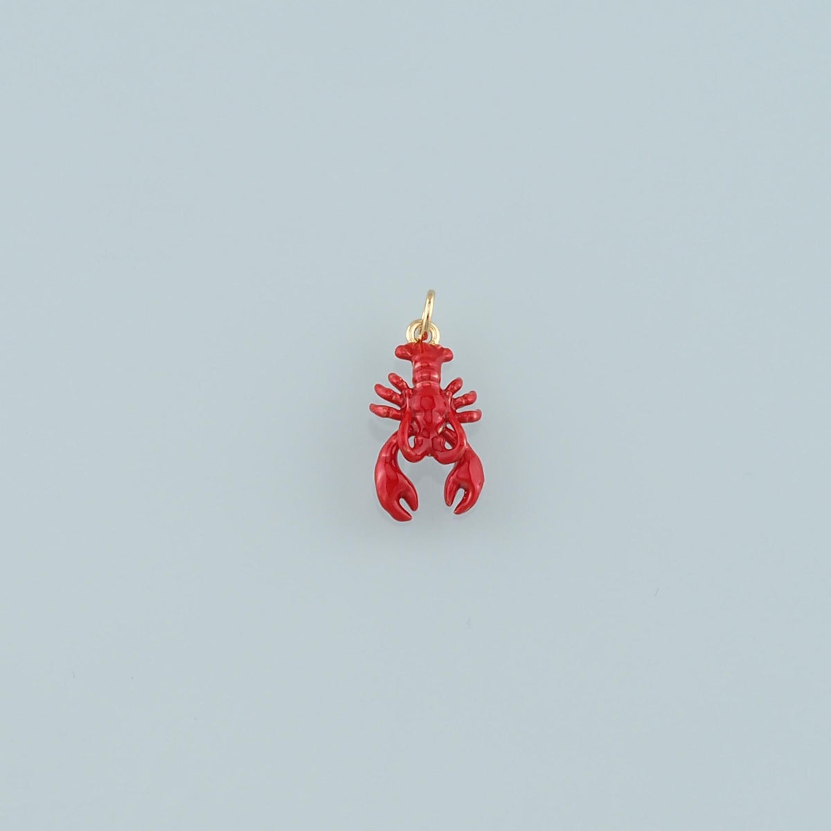18K Gold Filled Hand Enamel Charm Pendant for Jewelry Making