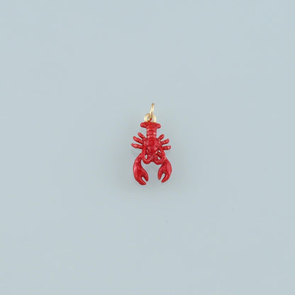 18K Gold Filled Hand Enamel Charm Pendant for Jewelry Making