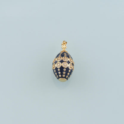 Gold Oval Charm,18K Gold Filled Oval Pendant,Enamel Oval Charm Bracelet Necklace for DIY Jewelry Making Supply