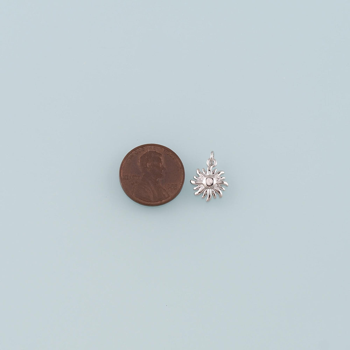Gold Sun Charms,18K Gold Filled Sun Pendant,Celestial Charm Bracelet Necklace for DIY Jewelry Making Supply