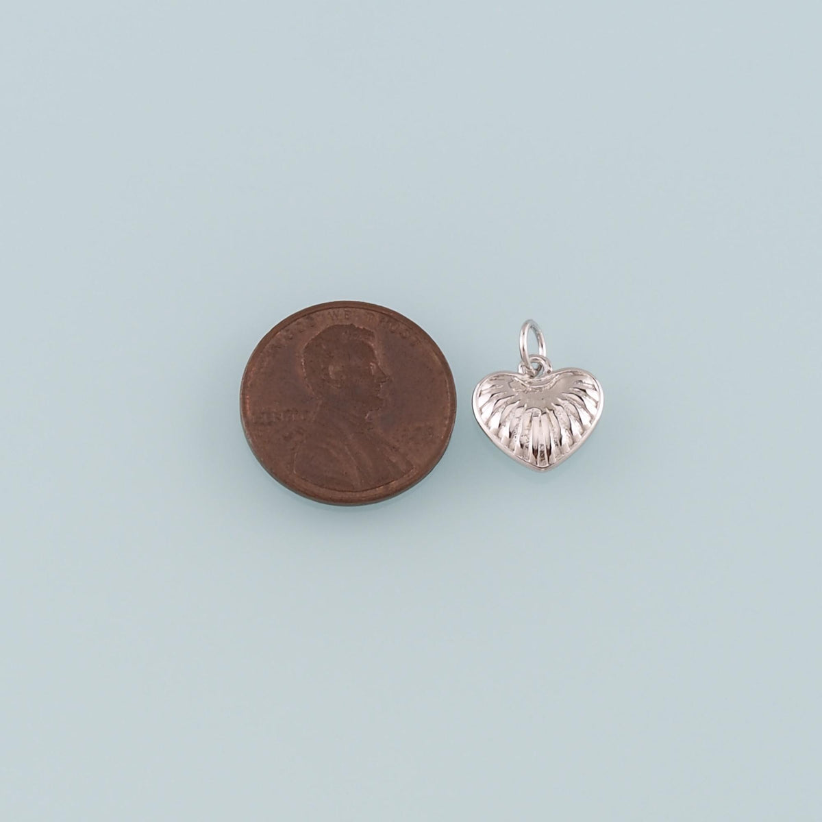 18K Gold Filled Heart Charm Pendant for Jewelry Making
