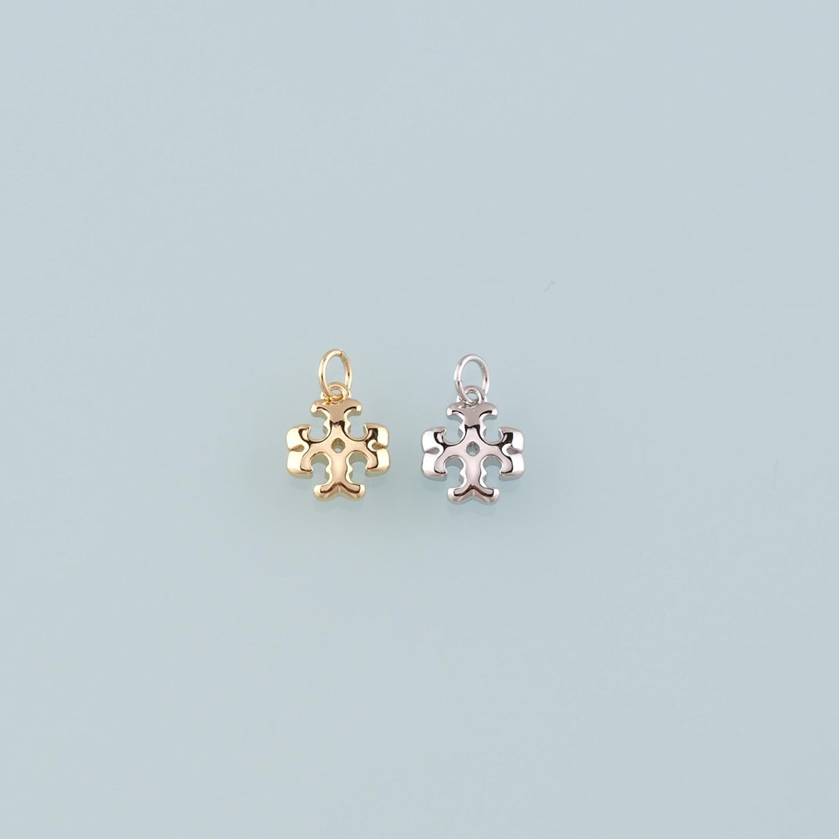 18K Gold Filled Cross Charm Pendant for Jewelry Making