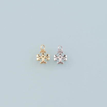 18K Gold Filled Cross Charm Pendant for Jewelry Making