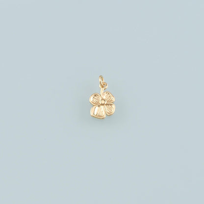 Gold Flower Charms,18K Gold Filled Flower Pendant,Flower Charm Bracelet Necklace for DIY Jewelry Making Supply