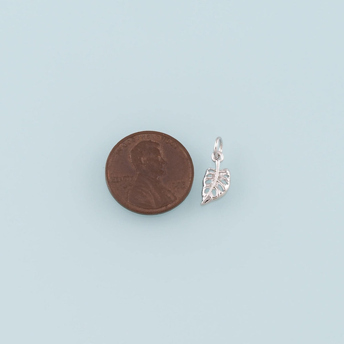 18K Gold Filled Leaf Charm Pendant for Jewelry Making