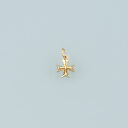 18K Gold Filled Cross Charm Pendant for Jewelry Making