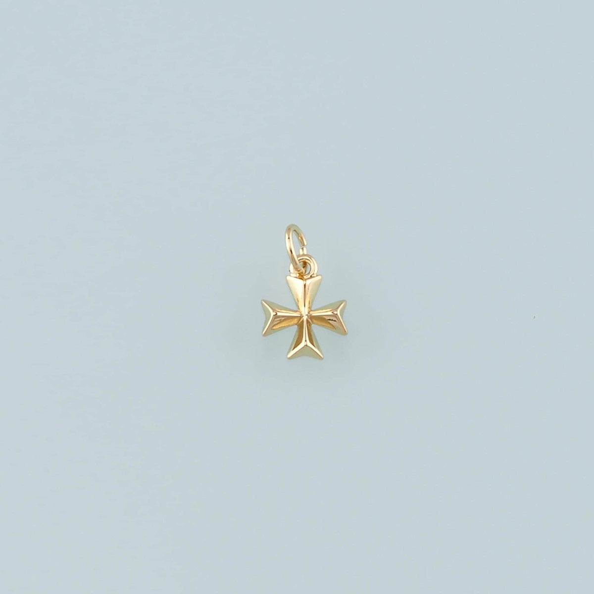 Gold Cross Charms,18K Gold Filled Cross Pendant,Religion Charm Bracelet Necklace for DIY Jewelry Making Supply