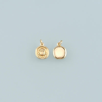 18K Gold Filled Charm Pendant for Jewelry Making