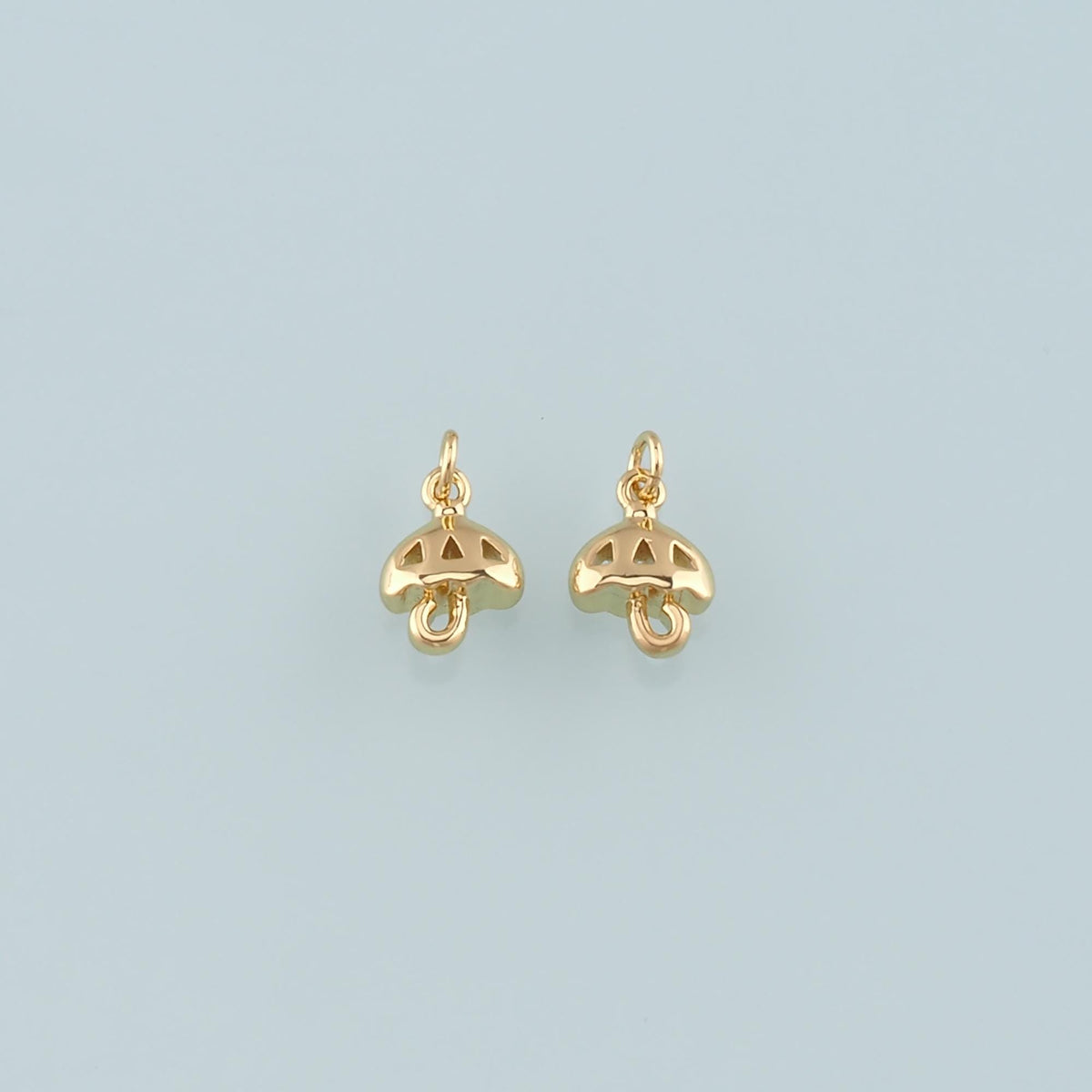 Gold Umbrella Charms,18K Gold Filled Umbrella Pendant,Dainty Umbrella Charm Bracelet Necklace for DIY Jewelry Making Supply