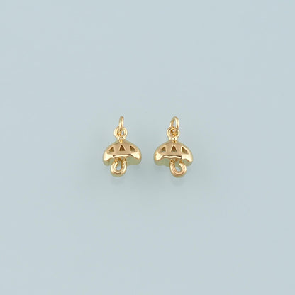 Gold Umbrella Charms,18K Gold Filled Umbrella Pendant,Dainty Umbrella Charm Bracelet Necklace for DIY Jewelry Making Supply