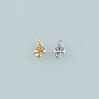 Gold Umbrella Charms,18K Gold Filled Umbrella Pendant,Dainty Umbrella Charm Bracelet Necklace for DIY Jewelry Making Supply