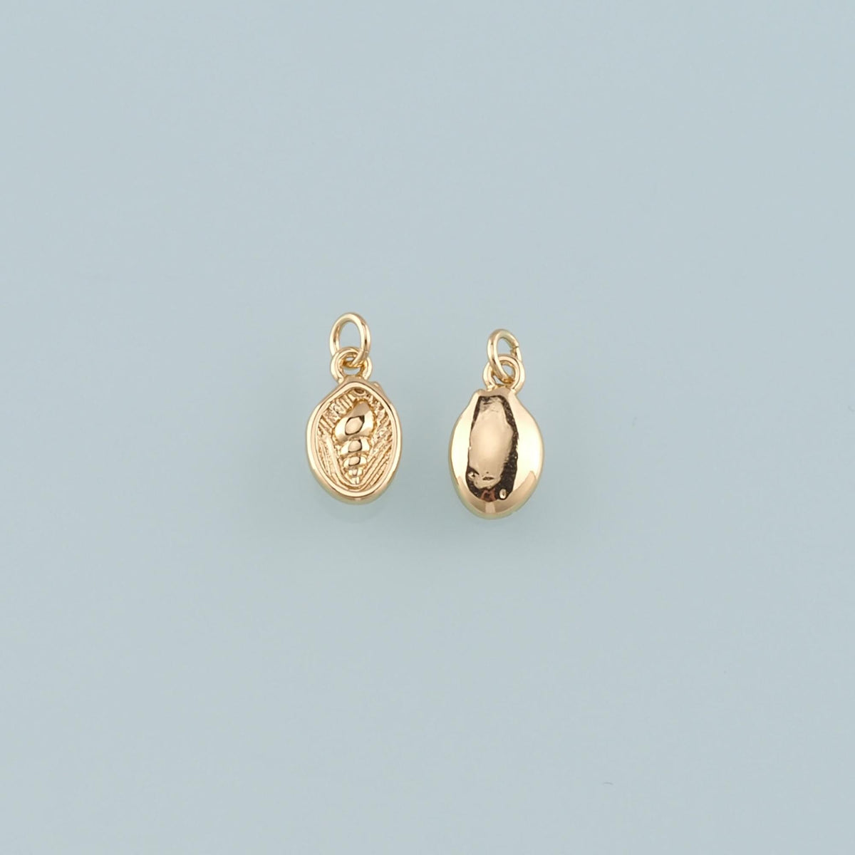 Gold Conch Charms,18K Gold Filled Shell Pendant,Conch Shell Charm Bracelet Necklace for DIY Jewelry Making Supply