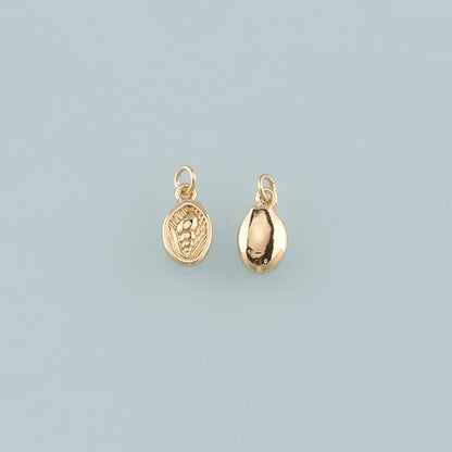 Gold Conch Charms,18K Gold Filled Shell Pendant,Conch Shell Charm Bracelet Necklace for DIY Jewelry Making Supply
