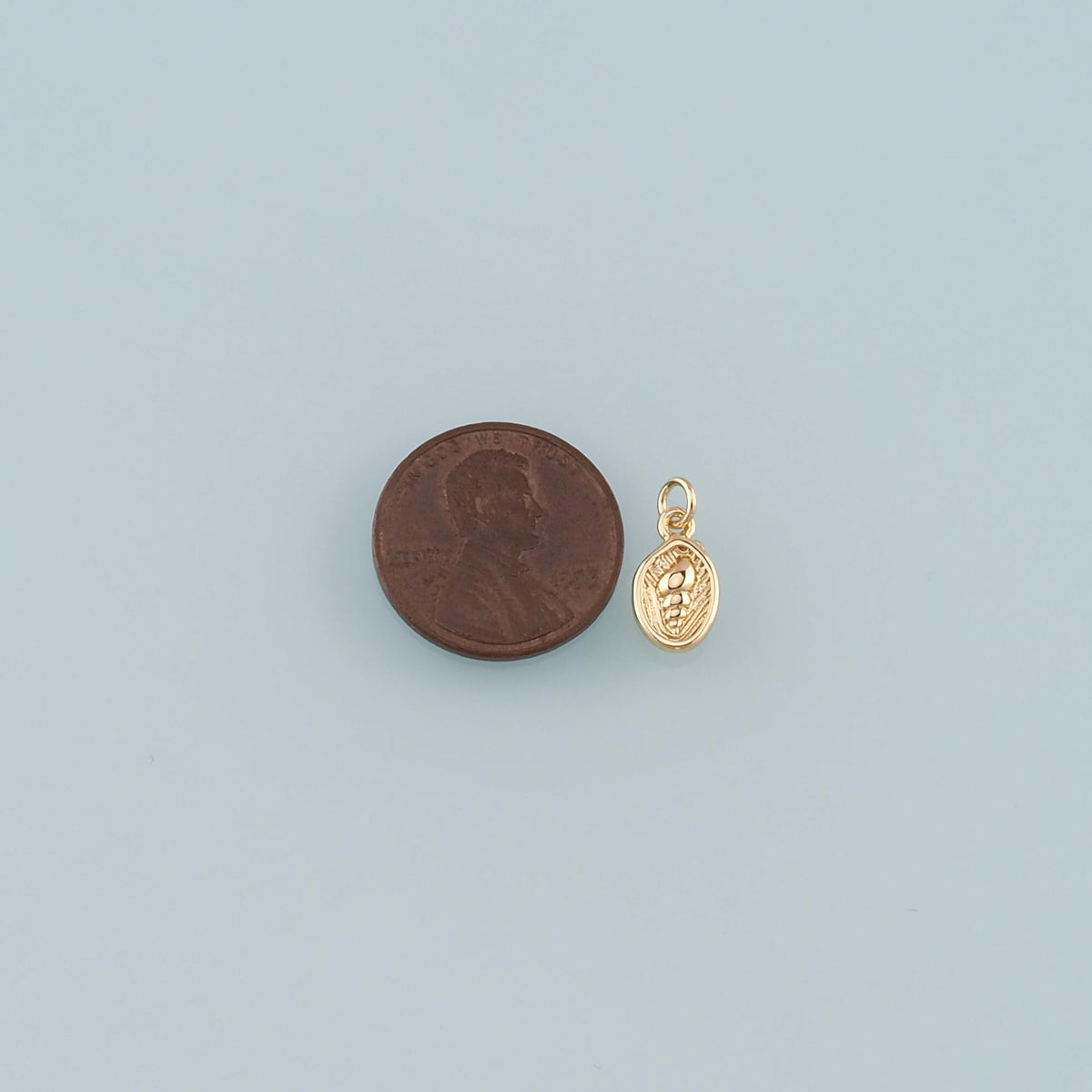 Gold Conch Charms,18K Gold Filled Shell Pendant,Conch Shell Charm Bracelet Necklace for DIY Jewelry Making Supply