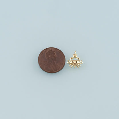 18K Gold Filled Hand Charm Pendant for Jewelry Making