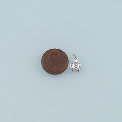 Gold Ocean Charms,18K Gold Filled Turtle Pendant,Turtle Charm Bracelet Necklace for DIY Jewelry Making Supply