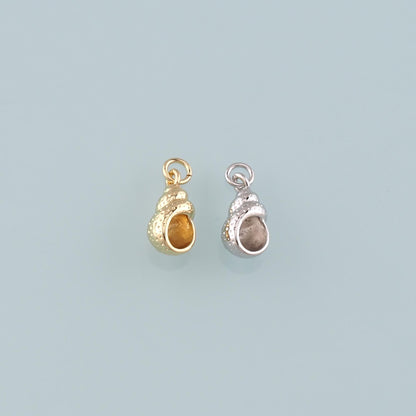 Gold Conch Charms,18K Gold Filled Shell Pendant,Conch Shell Charm Bracelet Necklace for DIY Jewelry Making Supply