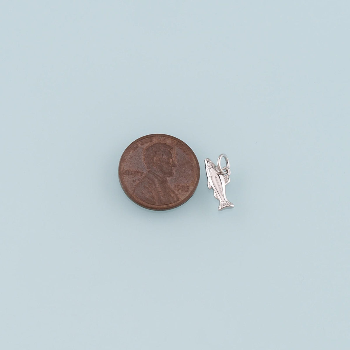 18K Gold Filled Fish Charm Pendant for Jewelry Making
