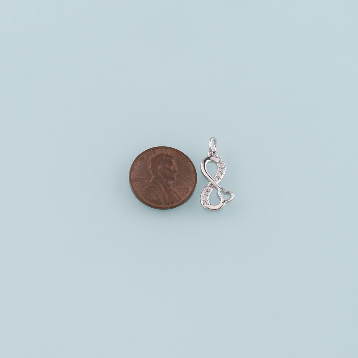 18K Gold Filled Hand CZ Charm Pendant for Jewelry Making