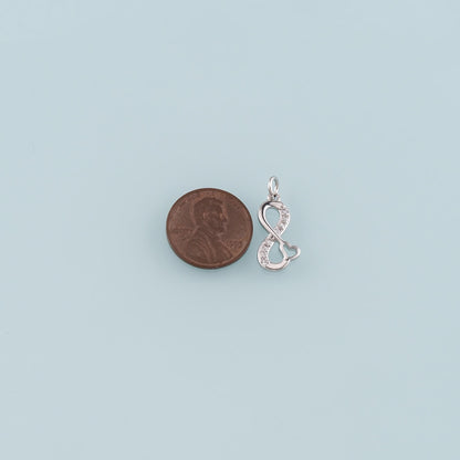 18K Gold Filled Hand CZ Charm Pendant for Jewelry Making