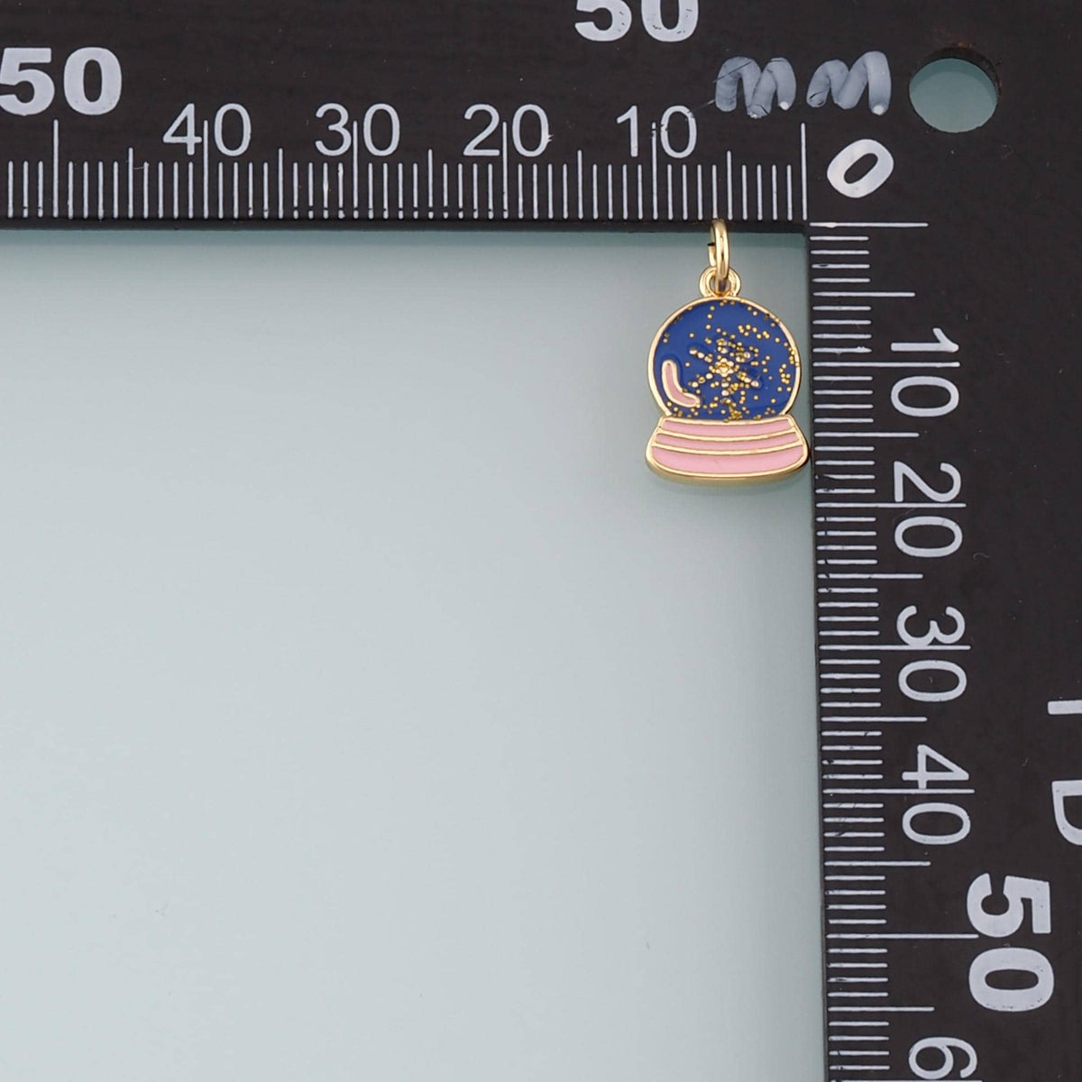 18K Gold Filled Crystal Charm Pendant for Jewelry Making