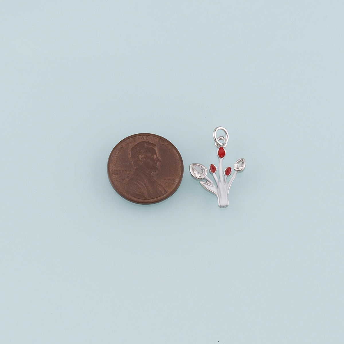 18K Gold Filled Hand Enamel Charm Pendant for Jewelry Making