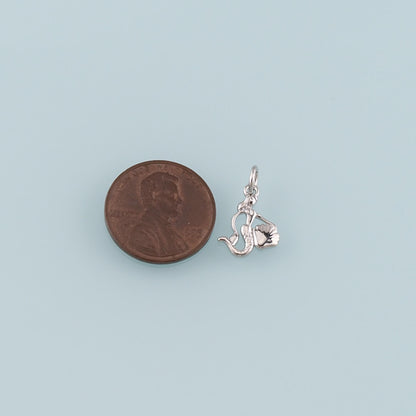18K Gold Filled Cross CZ Charm Pendant for Jewelry Making