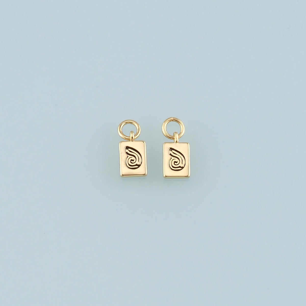 Gold Shell Charms,18K Gold Filled Conch Pendant,Enamel Conch Shell Charm Bracelet Necklace for DIY Jewelry Making Supply
