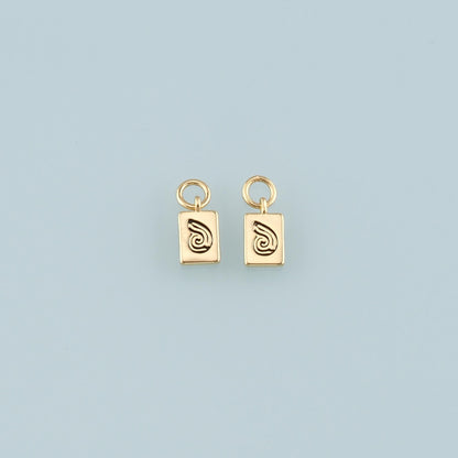 Gold Shell Charms,18K Gold Filled Conch Pendant,Enamel Conch Shell Charm Bracelet Necklace for DIY Jewelry Making Supply