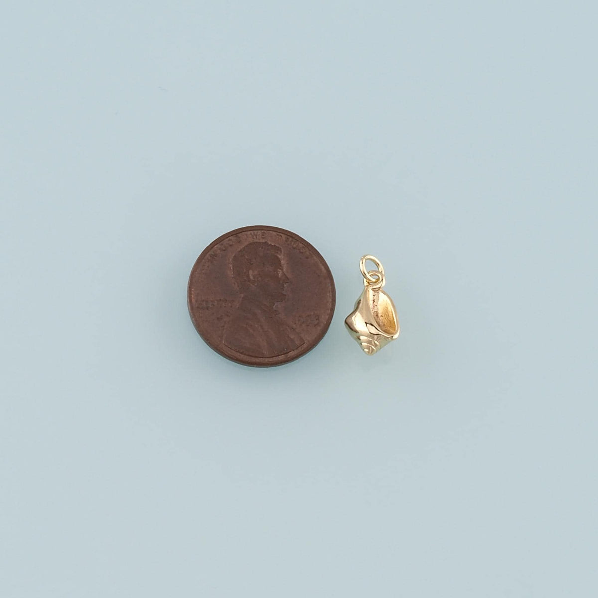 Gold Conch Charms,18K Gold Filled Shell Pendant,Conch Shell Charm Bracelet Necklace for DIY Jewelry Making Supply