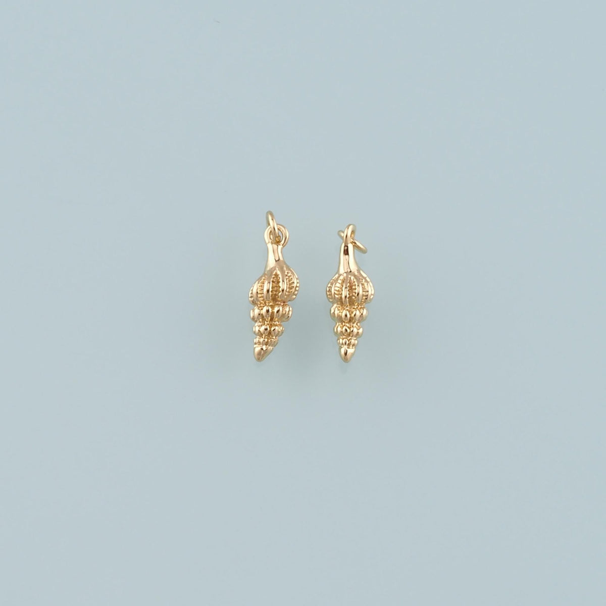 Gold Conch Charms,18K Gold Filled Shell Pendant,Conch Shell Charm Bracelet Necklace for DIY Jewelry Making Supply